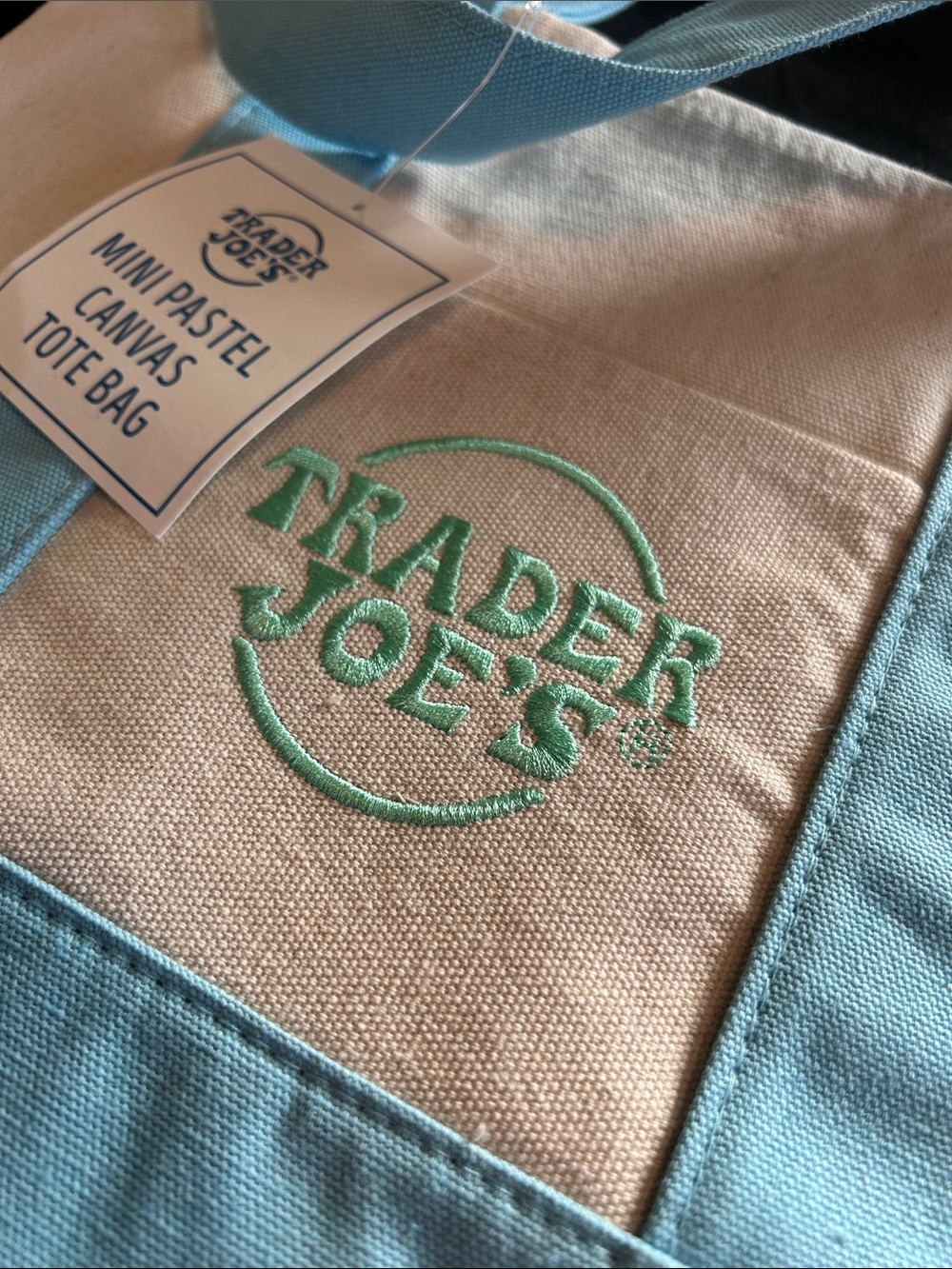 Trader Joe’s Mini Canvas Tote Bag - Picture 2 of 3